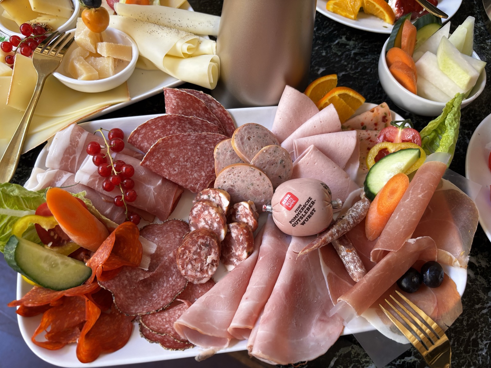 Aufschnittplatte mit Wurst