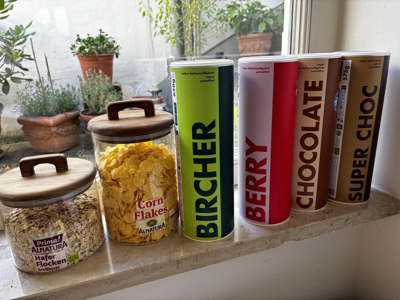 M&uuml;sli, Bircher und Cerealien