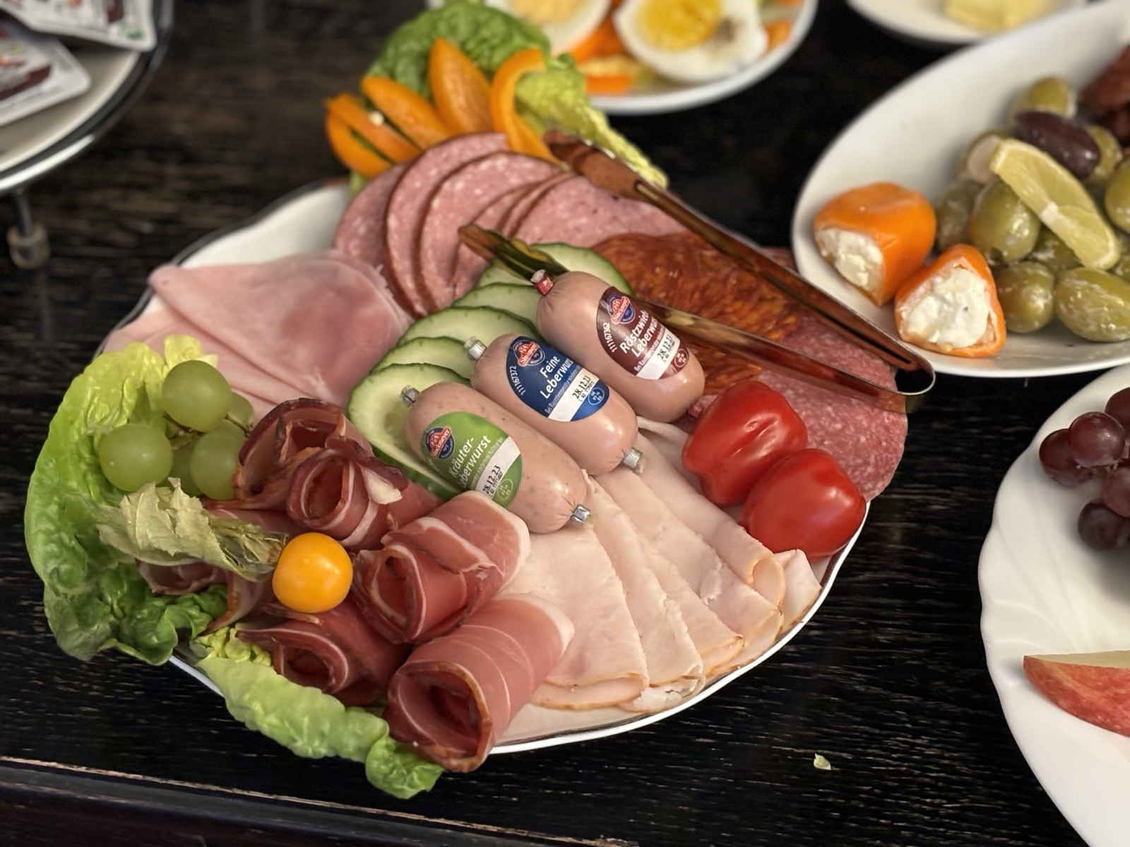 Aufschnittplatte mit W&uuml;rstchen